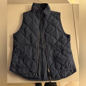 JCREW Navy Quilted Women's Vest